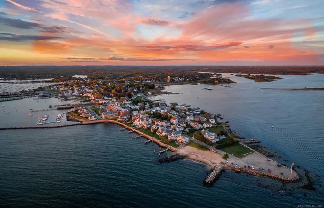 an aerial view of a ocean view