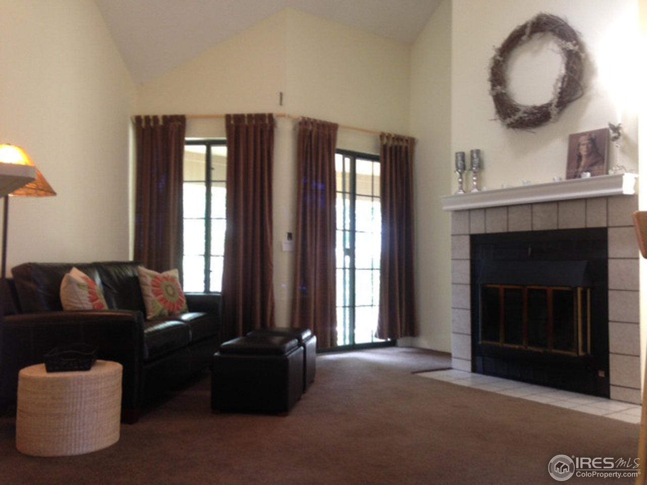 Living Room with fireplace.