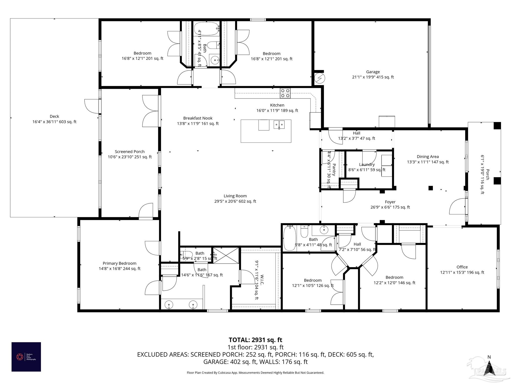 327 Cayden Way Cantonment, FL 32533 - Photo 64 of 64 a black and white photo of a white wall