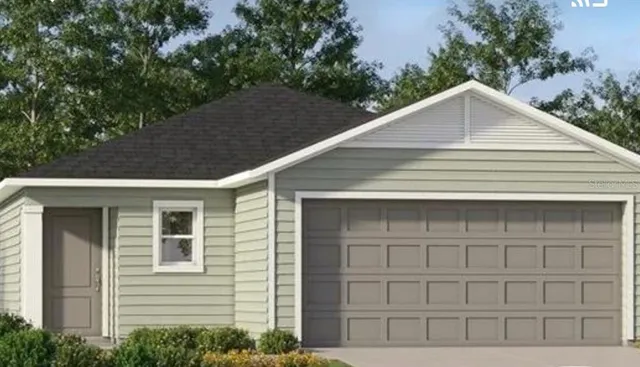 a front view of a house