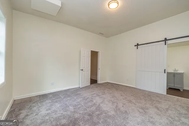 a view of an empty room