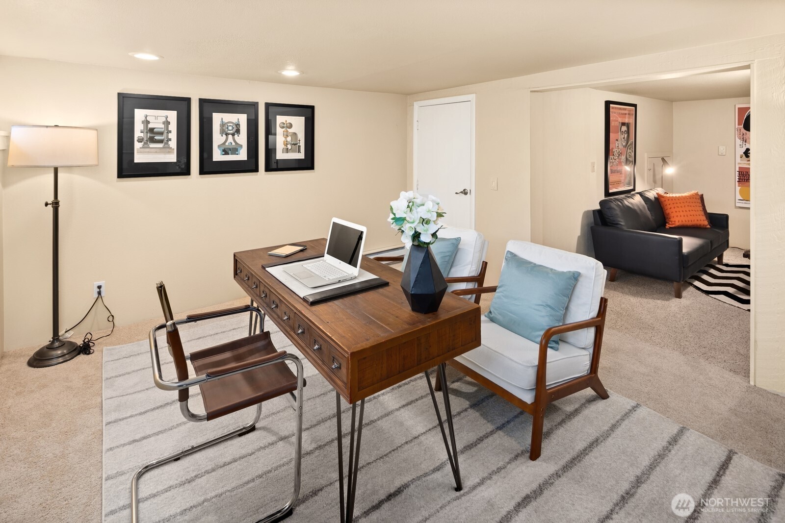 4522 3rd Avenue Northwest Seattle, WA 98107 - Photo 22 of 30 a view of a livingroom with furniture and a table