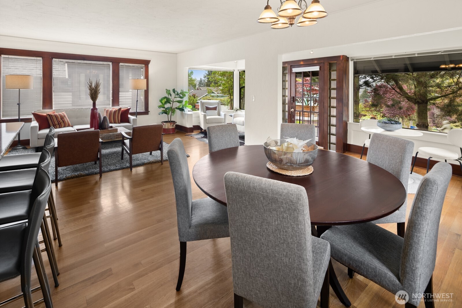 4522 3rd Avenue Northwest Seattle, WA 98107 - Photo 5 of 30 a dining room with furniture window wooden floor