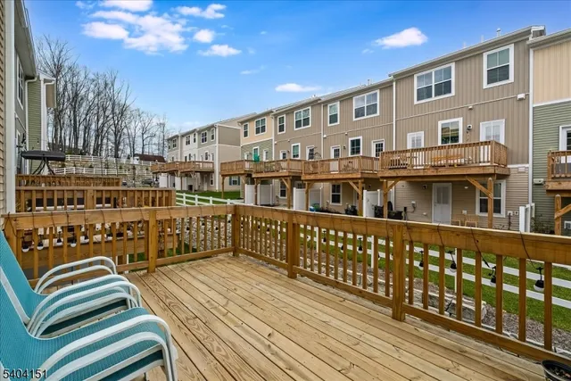 a view of a building from a balcony