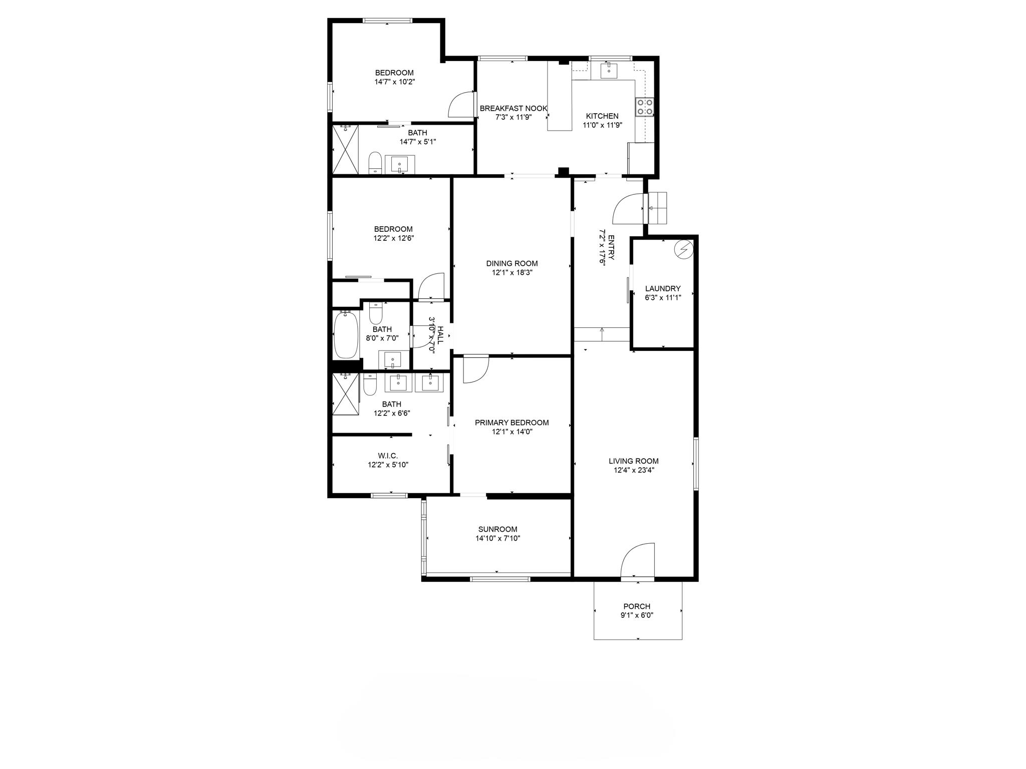 507 Byrne Street Bay Minette, AL 36507 - Photo 39 of 40 Floor plan