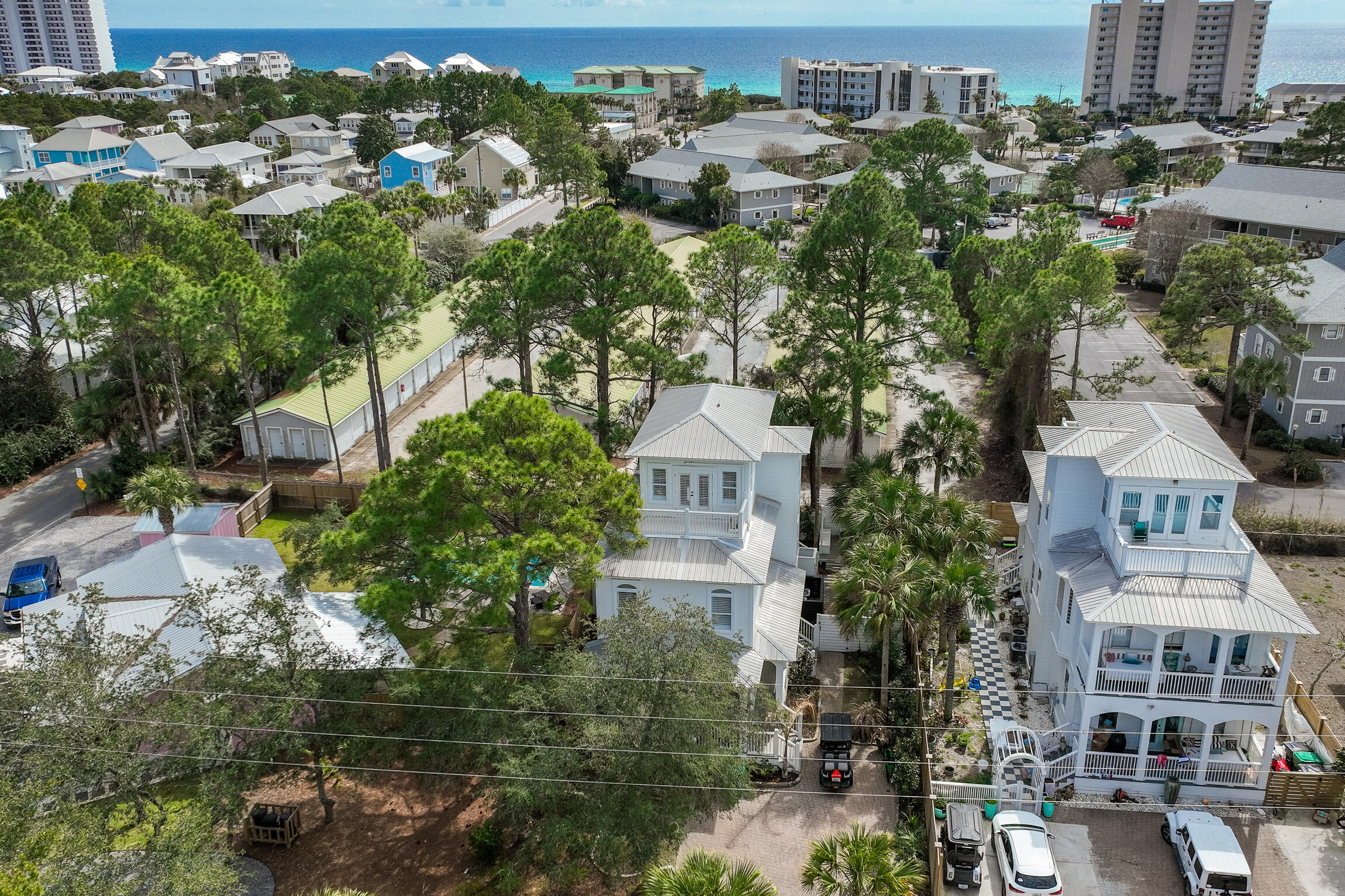 27 Old Mill Road Santa Rosa Beach, FL 32459 - Photo 6 of 43 an aerial view of multiple houses