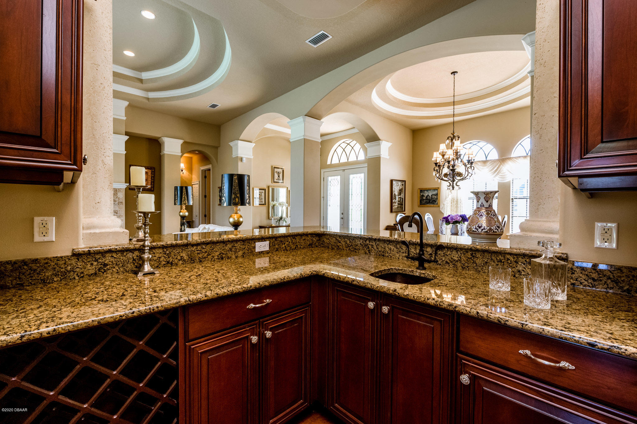 1338 Redbourne Lane Ormond Beach, FL 32174 - Photo 21 of 76 Bar & Double Trey Ceilings