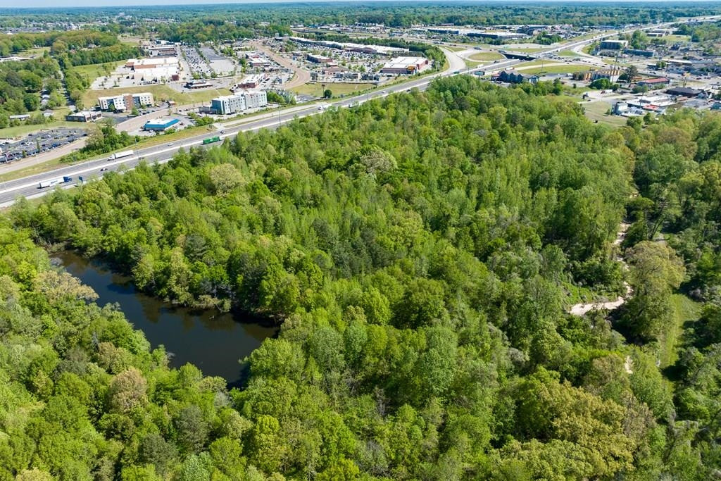 a view of a lake with outdoor space