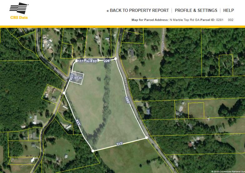 0 Bonds Road Chickamauga, GA 30707 - Photo 8 of 8 0 Bonds Rd Map with Manufactured Home