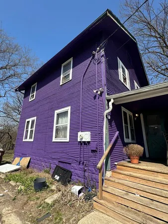 a view of a house with a door