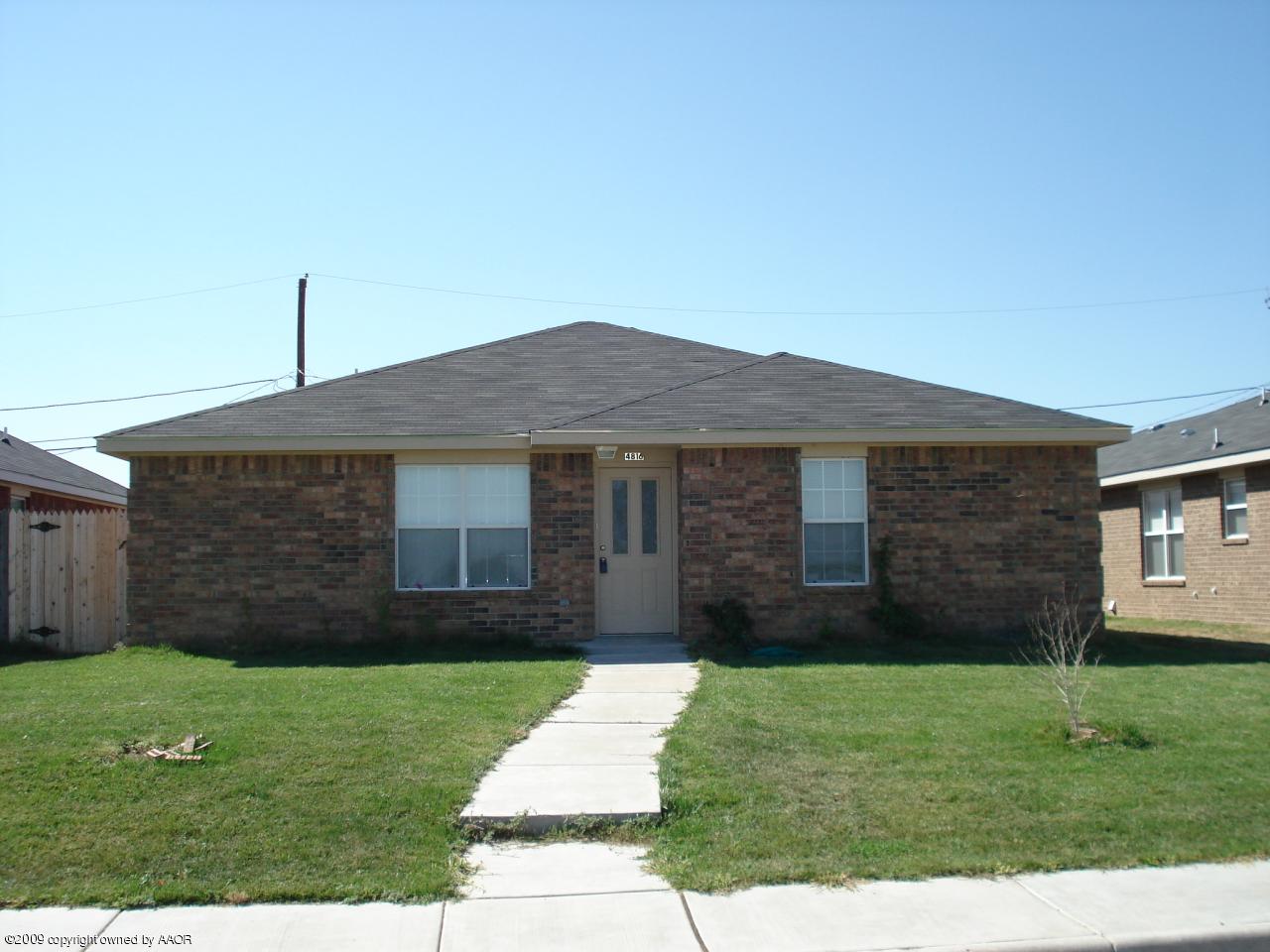 4816 Mammoth Lane Amarillo, TX 79110 - Photo 1 of 9 a front view of a house with a yard