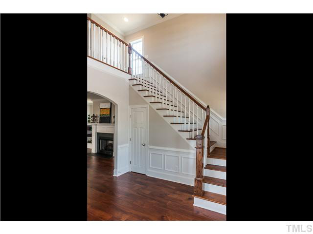 1345 Revolution Circle Raleigh, NC 27603 - Photo 8 of 20 a view of entryway and hall with wooden floor
