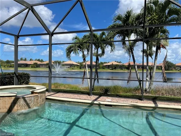 a view of swimming pool with patio