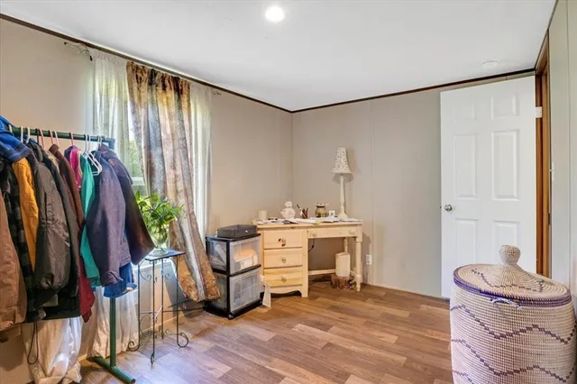 a view of a walk in closet