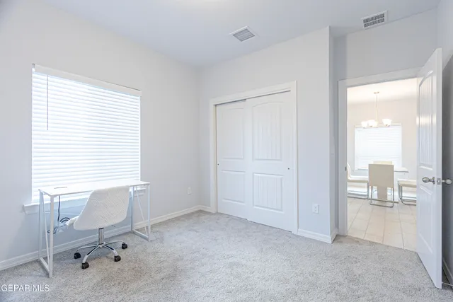 a view of a workspace with a window