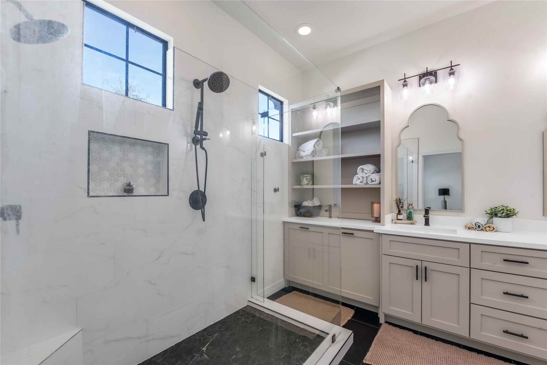 25118 Andris Lane Spring, TX 77386 - Photo 22 of 42 a room with a sink and a mirror
