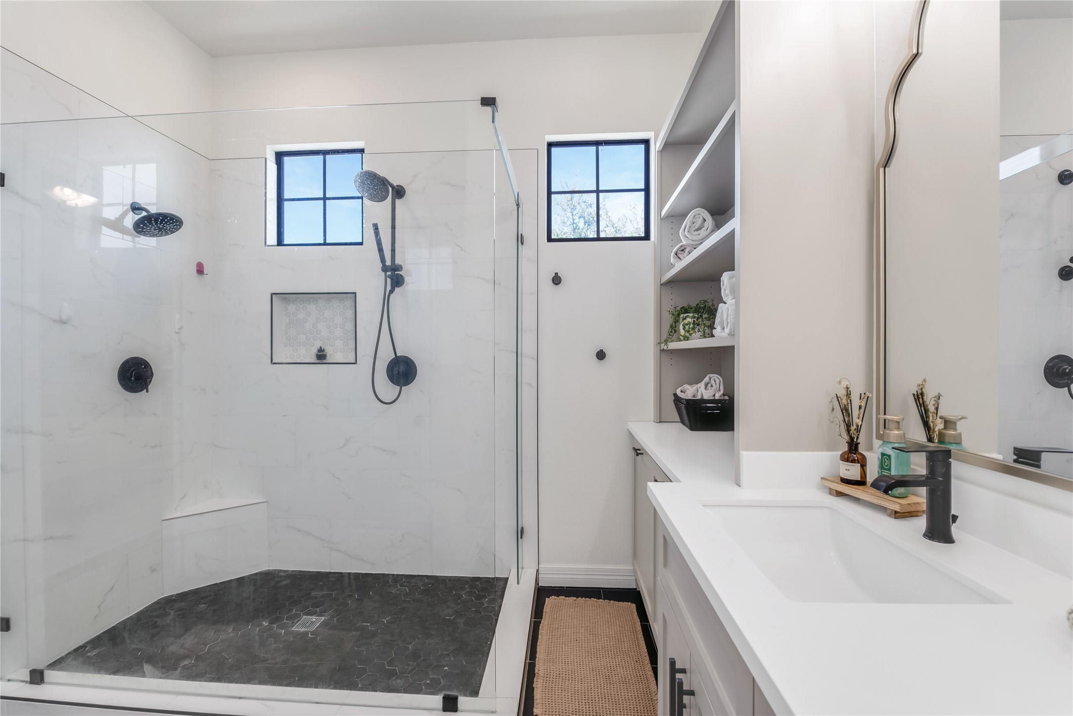 25118 Andris Lane Spring, TX 77386 - Photo 25 of 42 a bathroom with a sink a toilet and shower