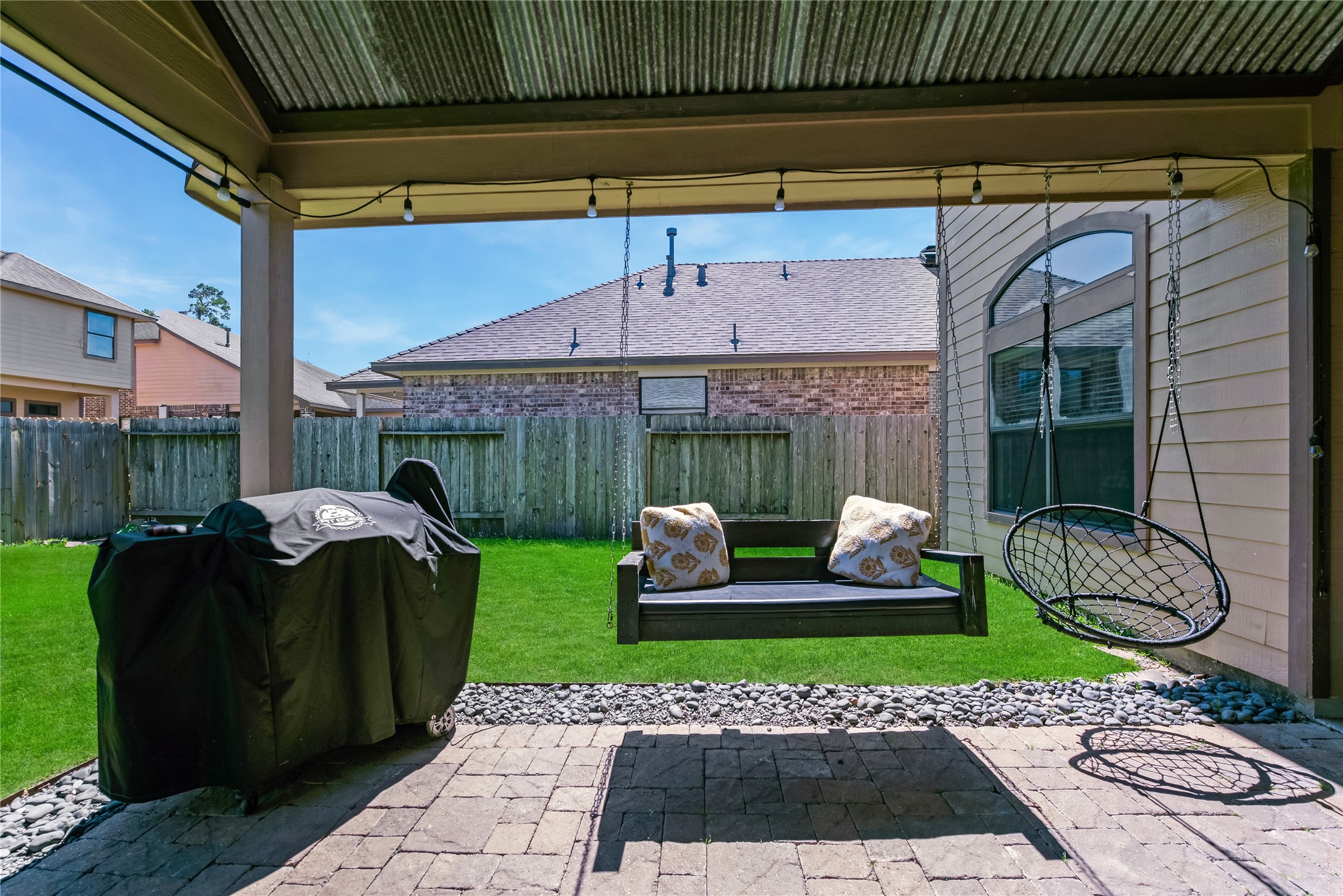 25118 Andris Lane Spring, TX 77386 - Photo 34 of 42 a view of a porch with furniture
