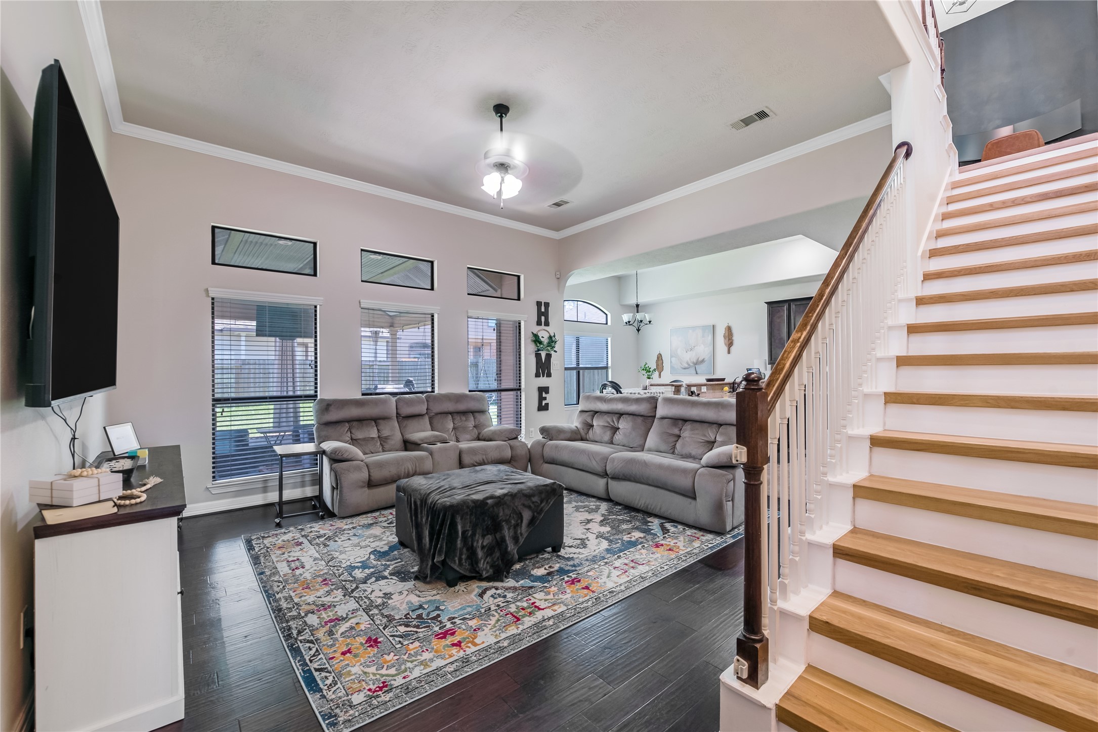 25118 Andris Lane Spring, TX 77386 - Photo 9 of 42 a living room with furniture and a flat screen tv