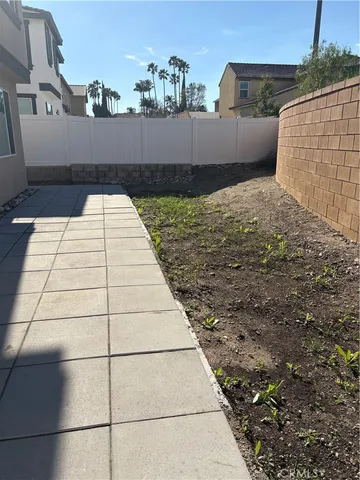 a backyard of a house