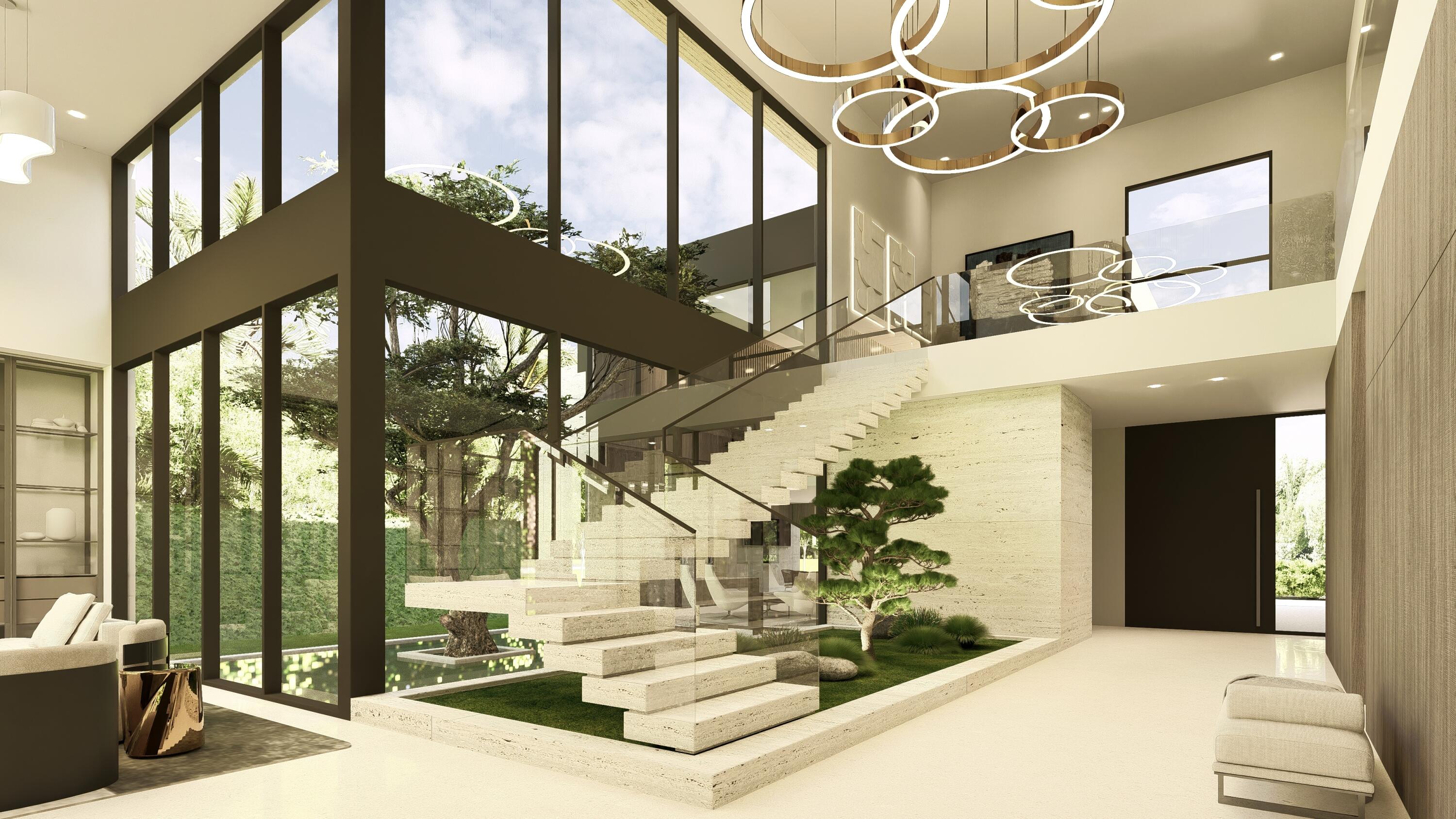 1351 Cocoanut Road Boca Raton, FL 33432 - Photo 3 of 9 a view of entryway and hall with wooden floor