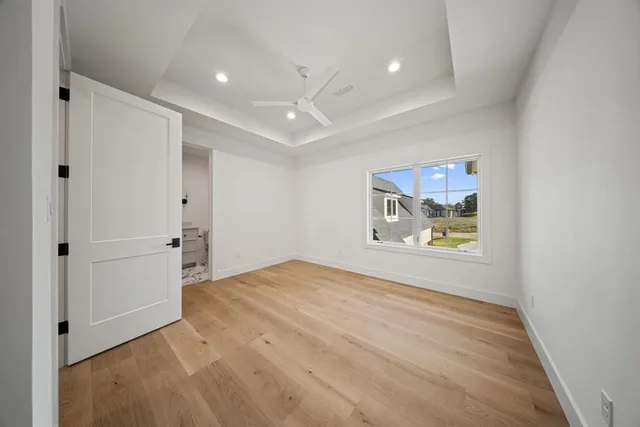 a view of an empty room and window