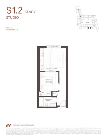 $454,000 | 2121 South Congress Avenue, Unit 518, Austin, TX 78704