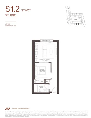 $454,000 | 2121 South Congress Avenue, Unit 518, Austin, TX 78704