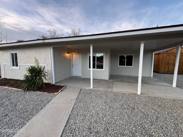 a backyard of a house