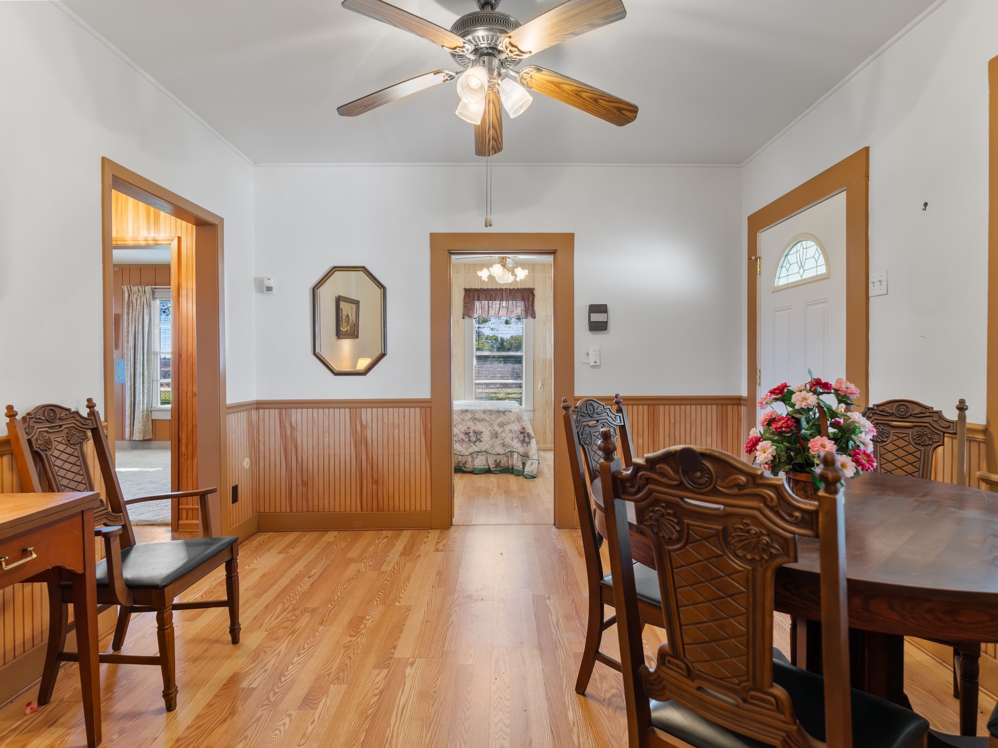 14309 Vrlla Road Guy, TX 77444 - Photo 24 of 41 a view of a dining room with furniture and wooden floor