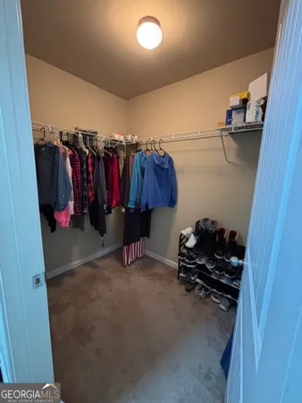 a view of small space with wooden floor