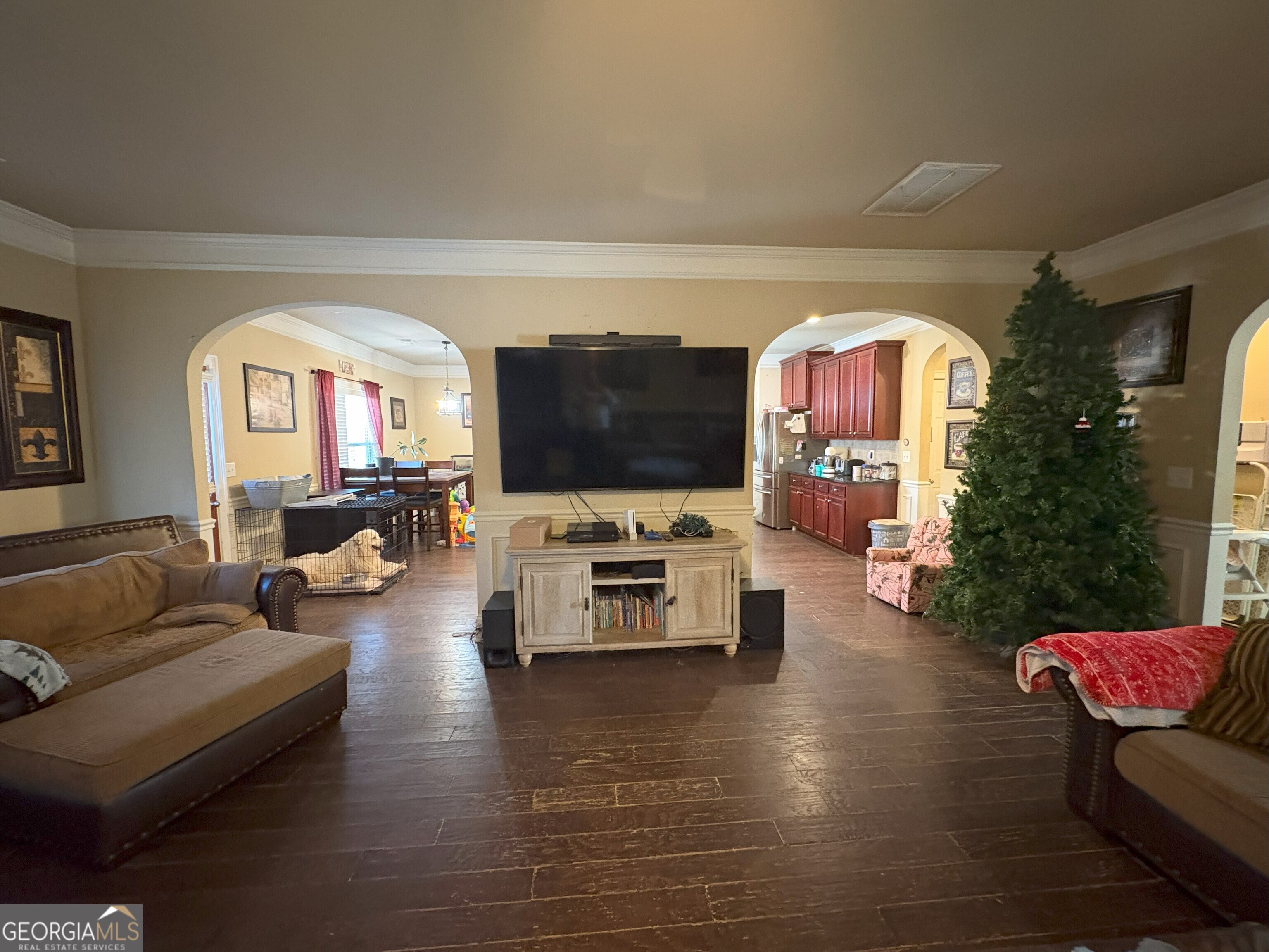 410 Ripsaw Court Grovetown, GA 30813 - Photo 52 of 64 a living room with furniture and a flat screen tv