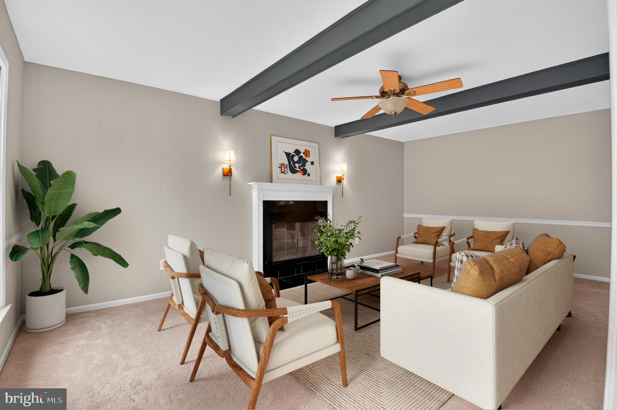 5 Turnham Court Gaithersburg, MD 20878 - Photo 11 of 56 a living room with furniture and a potted plant