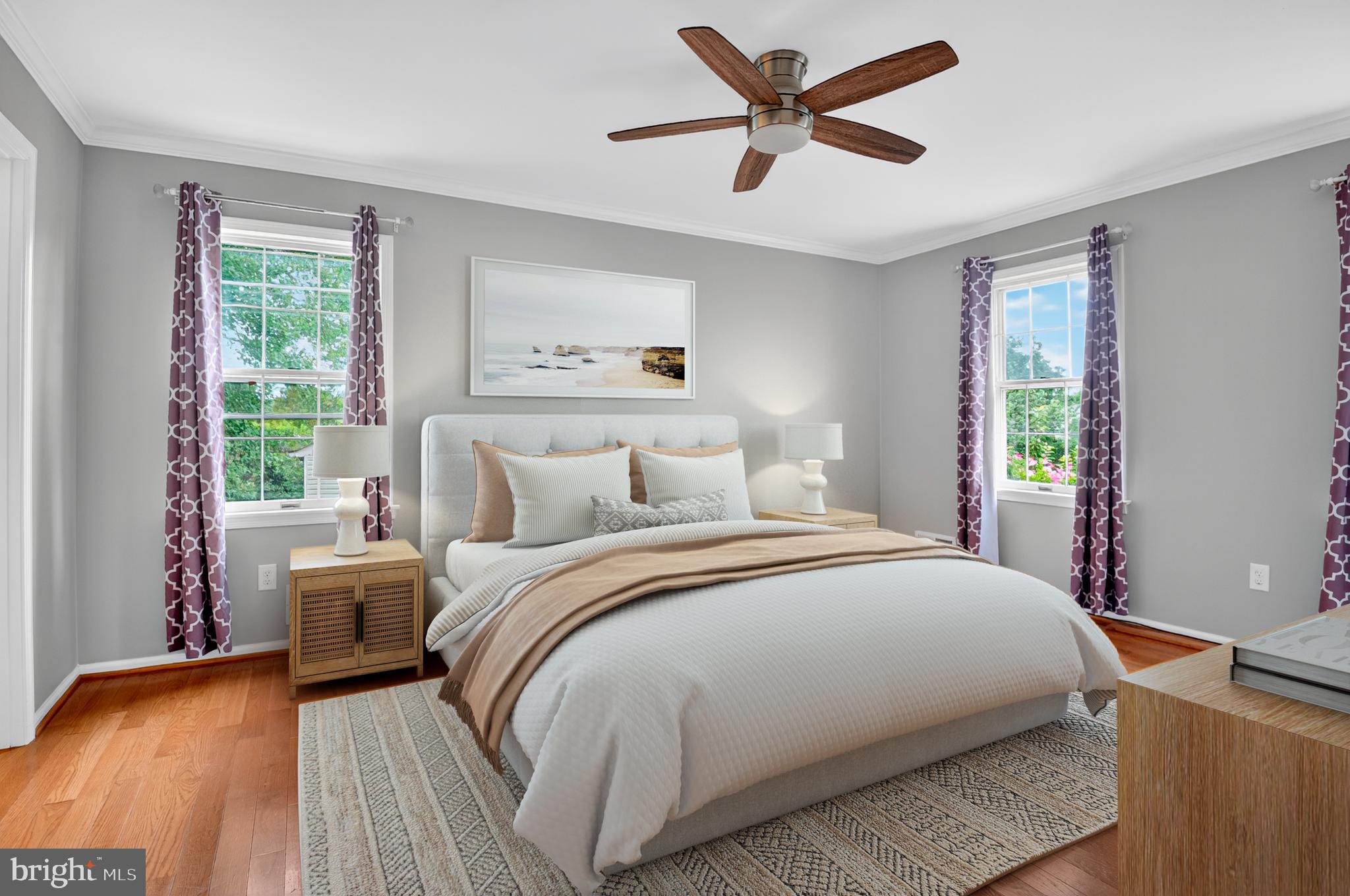 5 Turnham Court Gaithersburg, MD 20878 - Photo 15 of 56 a bedroom with a large bed and a window