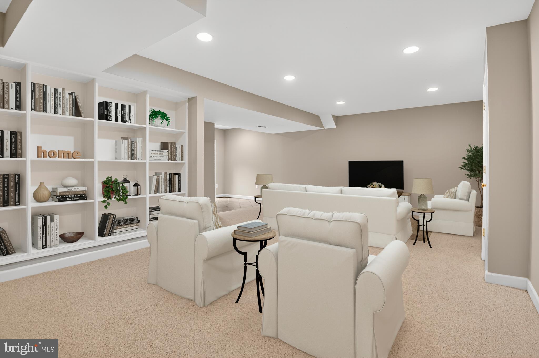 5 Turnham Court Gaithersburg, MD 20878 - Photo 29 of 56 a living room with furniture and a flat screen tv