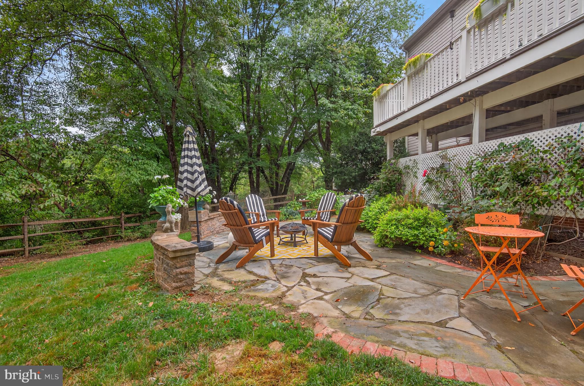 5 Turnham Court Gaithersburg, MD 20878 - Photo 36 of 56 a view of a chair and table in backyard of the house