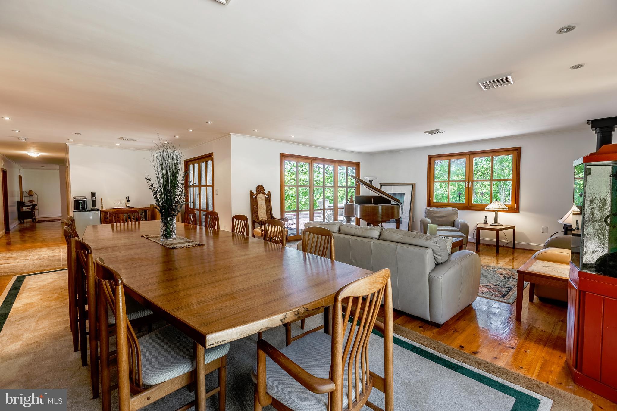 2904 Carrollton Road Finksburg, MD 21048 - Photo 10 of 54 a dining room with furniture a wooden floor and a view