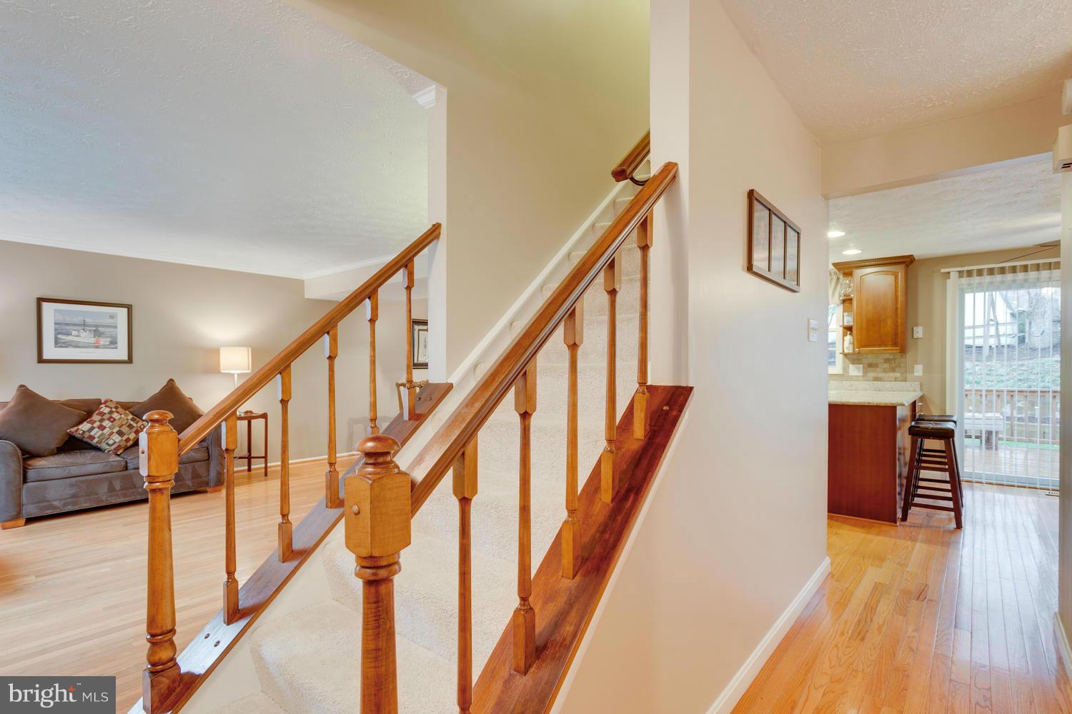 8336 Magic Leaf Road Springfield, VA 22153 - Photo 13 of 30 Stairway with New Carpeting to Upper Level