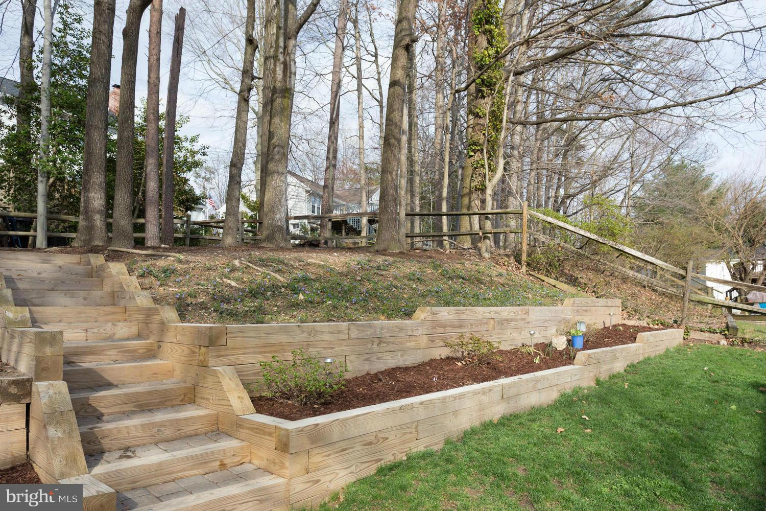 8336 Magic Leaf Road Springfield, VA 22153 - Photo 27 of 30 Terraced Yard with Play Area