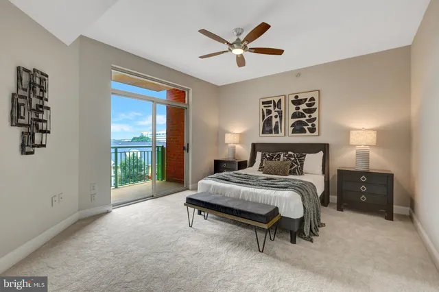 a view of a balcony with city view