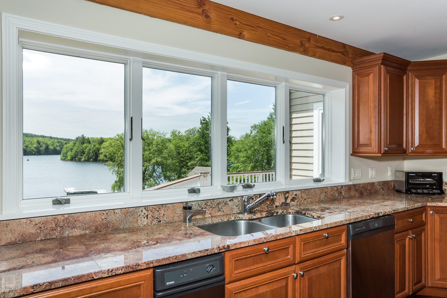 305 Moreau Road Tolland, MA 01034 - Photo 28 of 49 a kitchen with a sink and a large window