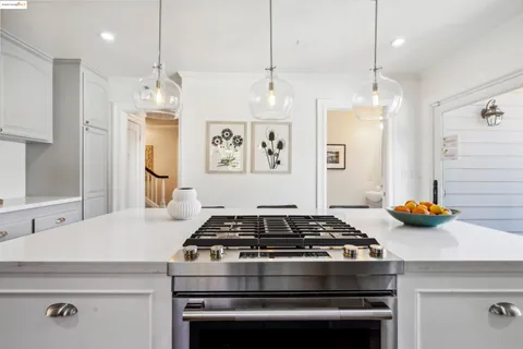 a view of a living room and dining room