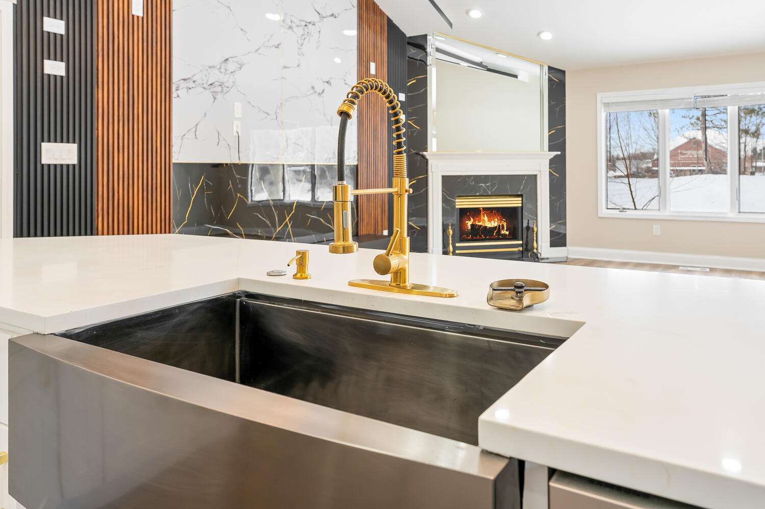 902 Cornwallis Lane Munster, IN 46321 - Photo 21 of 59 a kitchen with a sink and a refrigerator