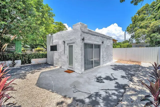 a backyard of a house