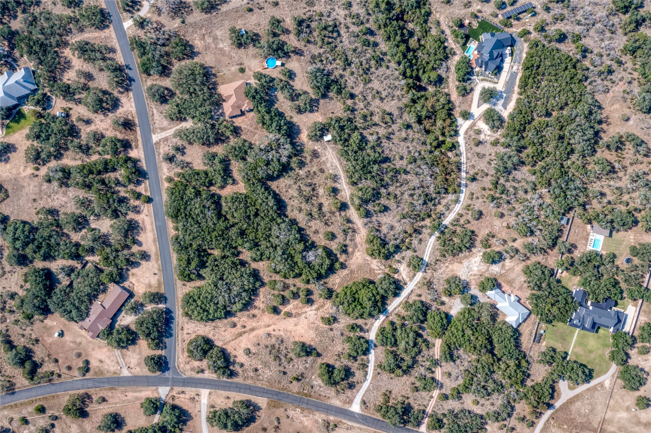 2600 Indian Divide Road Spicewood, TX 78669 - Photo 20 of 25 Aerial overview of property's location with rural landscape