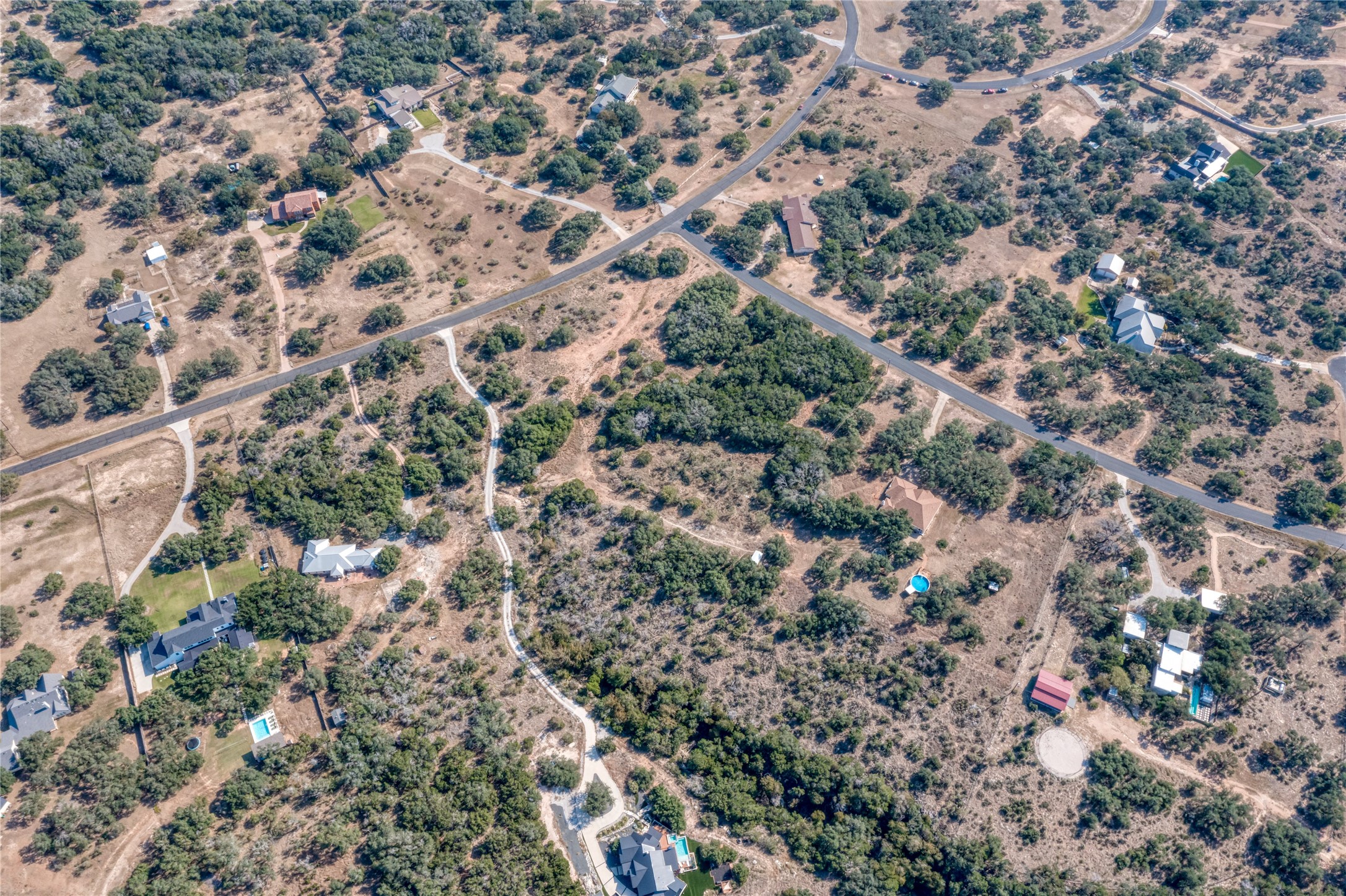 2600 Indian Divide Road Spicewood, TX 78669 - Photo 23 of 25 Aerial overview of property's location with rural landscape