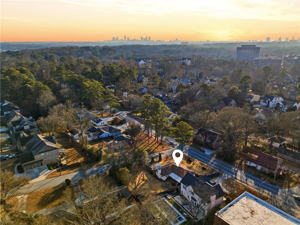 1394 North Druid Hills Road Northeast Brookhaven, GA 30319 - Photo 38 of 38 an aerial view of residential houses with outdoor space