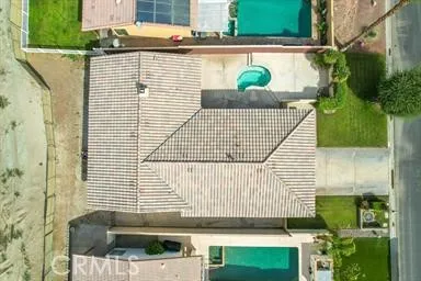 a view of a balcony and a potted plant