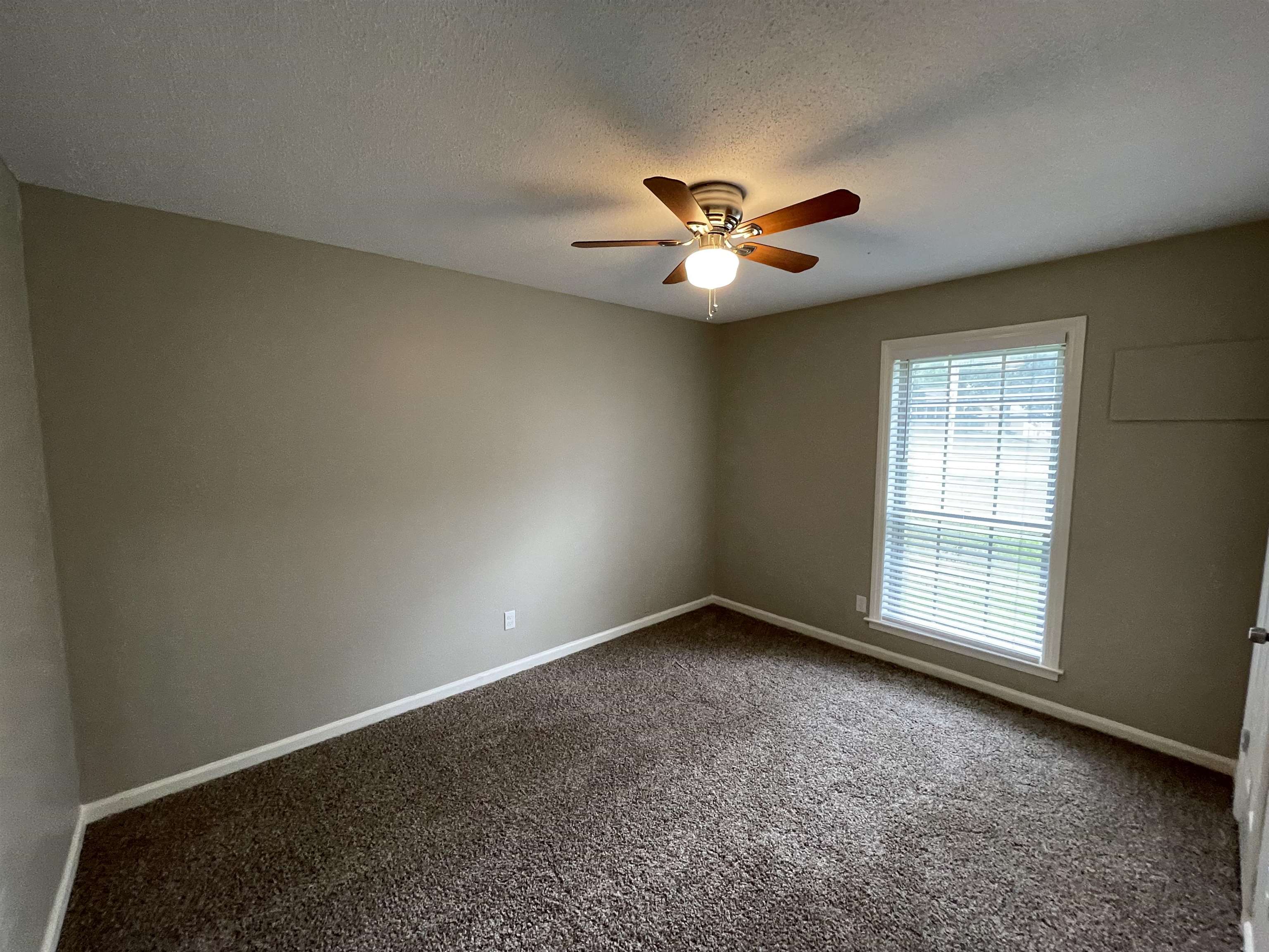 5414 Maple Ridge Road Memphis, TN 38134 - Photo 19 of 23 Carpeted spare room with a textured ceiling and ceiling fan