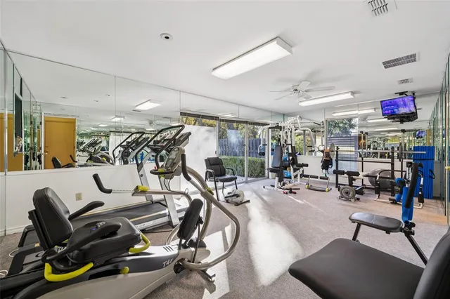 a view of a garden with patio